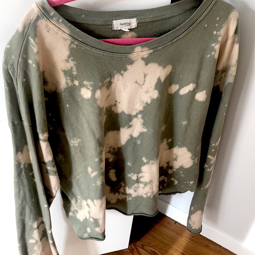 tie dye sage shirt